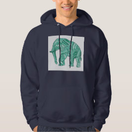 Mannen-basismodel olifantenhoodie hoodie