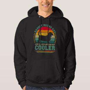Mannen Basset hond pap als een gewone pap, maar ko Hoodie