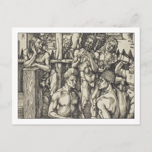 Mannen Bath by Albrecht Durer Briefkaart (Voorkant)