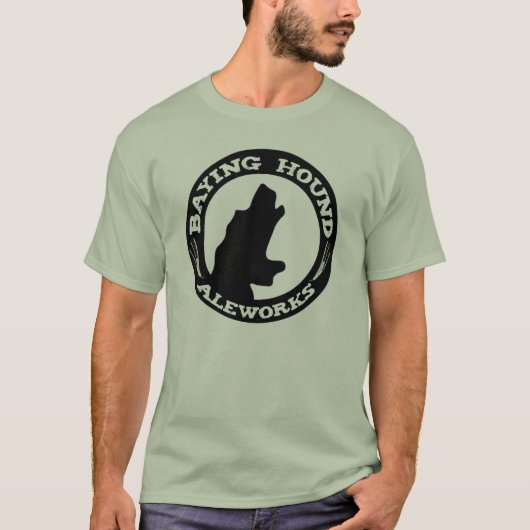 Mannen Baying Hound T-Shirt (Voorkant)