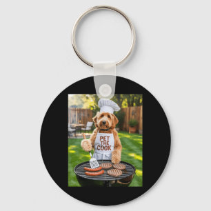 Mannen Bbq Barbecue Aai De Kok Hond Vader Meme Sleutelhanger