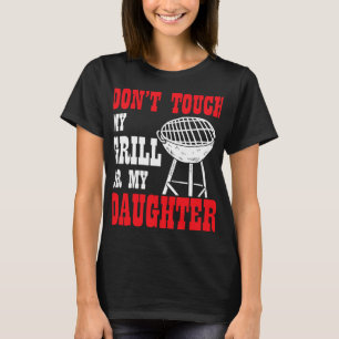 Mannen BBQ-outfit voor mannen papa grillen roker b T-shirt