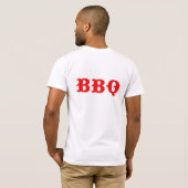 Mannen BBQ T-Shirt (Achterkant volledig)
