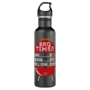 Mannen BBQ Timer Rare Medium Goed gedaan BBQ Lover Waterfles