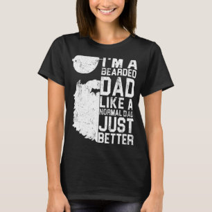 Mannen Bearded Papa Baard Humor Vaderdag 1 T-shirt