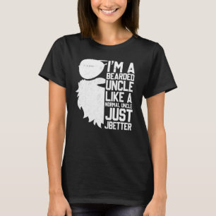 Mannen Bearded Uncle Beard Humor Uncle T-shirt