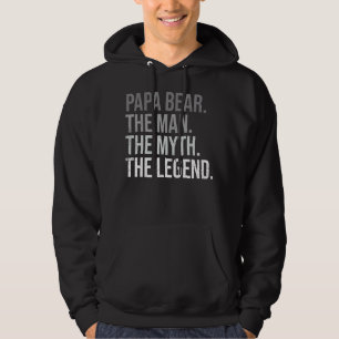 Mannen Beer Papa het Man de Mam de Legende Beste D Hoodie