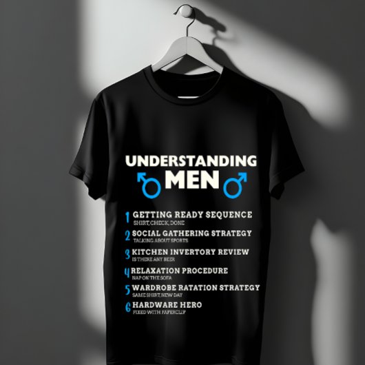 Mannen begrijpen t-shirt