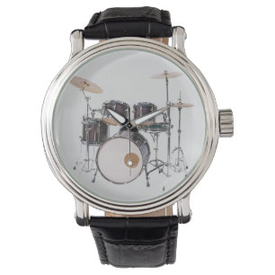 Mannen bekijken met trommelkit horloge