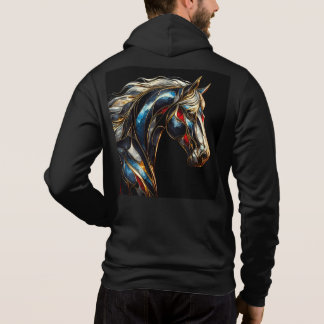Mannen Bella+Canvas Full-Zip - Abstract 18 Hoodie