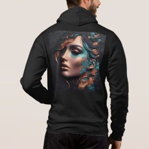 Mannen Bella+Canvas Full-Zip - Abstract 28 Hoodie