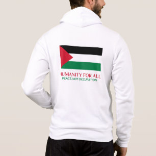 Mannen Bella+Canvas Full-Zip Hoodie (Palestina)