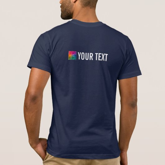 Mannen Bella Canvas T-Shirts Back Print Modern (Achterkant)