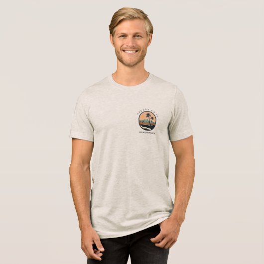 Mannen Bella+Canvas Tri-blend T-shirt (Voorkant volledig)