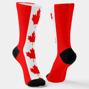 Mannen bemanningssokken met de vlag van Canada Sokken