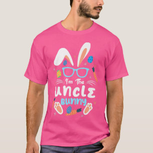 Mannen ben ik de oom Bunny Cute Easter Bunny Wit T-shirt