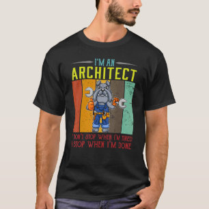 Mannen ben ik een architect die ik niet stop als i t-shirt