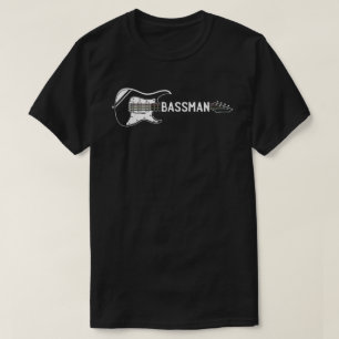Mannen ben ik een bassiersmotief voor een bassiste t-shirt