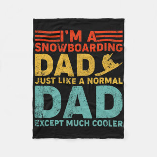Mannen ben ik een sneeuwboardpap als een gewone pa fleece deken
