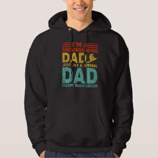 Mannen ben ik een sneeuwboardpap als een gewone pa hoodie