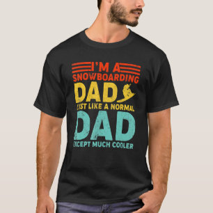 Mannen ben ik een sneeuwboardpap als een gewone pa t-shirt