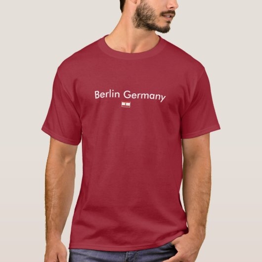 Mannen Berlijn Duitsland T-Shirt (Voorkant)