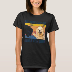 Mannen Best Chow Papa Ever Dog Vaderdag T-shirt