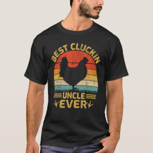 Mannen Best Cluckin oom Ever Chicken Oom T-shirt