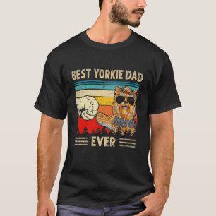 Mannen Best Yorkie Pap Ever Yorkshire Terrier Vade T-shirt