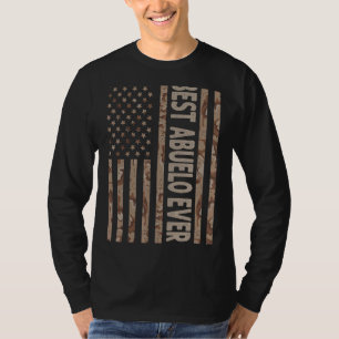 Mannen beste abuelo ooit Amerikaanse vlag opa F T-shirt