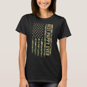 Mannen beste appel ooit Amerikaanse vlag Camo vete T-shirt