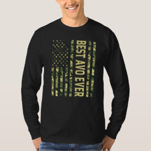 Mannen beste Avo ooit Amerikaanse vlag opa vader T-shirt