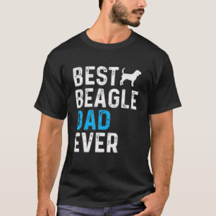 Mannen beste beagle papa ooit grappige hond pap ei t-shirt