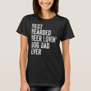 Mannen beste bier Lovin Dog Dad Pet Owner T-shirt