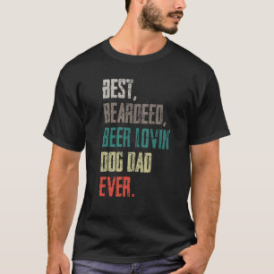 Mannen beste bier Lovin Dog Dad Pet Owner T-shirt
