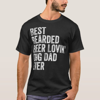 Mannen beste bier Lovin Dog Pa T-shirt