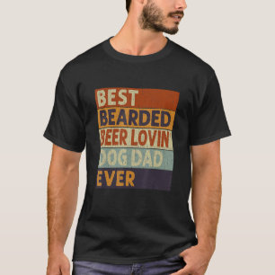 Mannen beste bier Lovin Dog Pap Pet T-shirt
