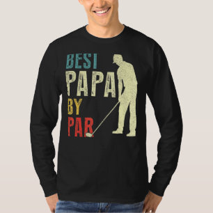 Mannen beste boek van Par Golf Vaderdag papa T-shirt