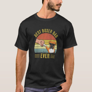 Mannen beste boxer hond vader ooit bobbel t-shirt