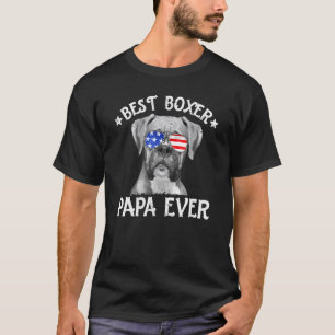 Mannen beste Boxer Papa Oost-Amerikaanse vlag Vade T-shirt