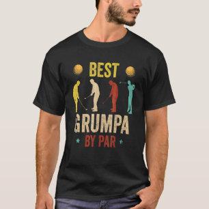 Mannen beste bromfietsen van Par Grandpa Golfer F T-shirt