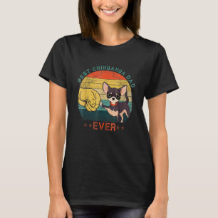 Mannen Beste Chihuahua Papa Ooit Vintage Hond Papa T-shirt