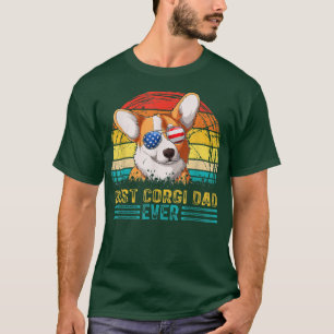 Mannen Beste Corgi Pap Ooit Mannen Dag T-shirt