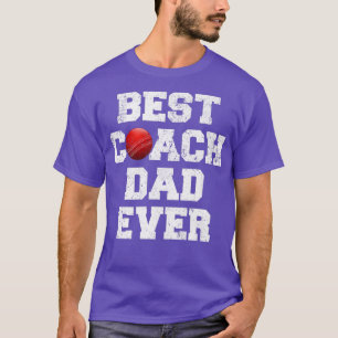 Mannen beste cricket coach pap ooit grappig cricke t-shirt