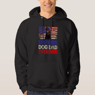 Mannen beste doberman vader ooit Amerikaanse vlag Hoodie