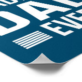 Mannen beste dodslag pap ooit grappige vaderdag poster (Hoek)