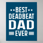 Mannen beste dodslag pap ooit grappige vaderdag poster (Voorkant)