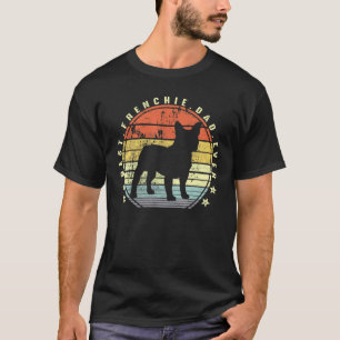 Mannen beste franchie pap van papa Frenchie Bulldo T-shirt