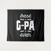 Mannen beste G-Pa-server-cadeau Wandkleed (Voorkant (horizontaal))