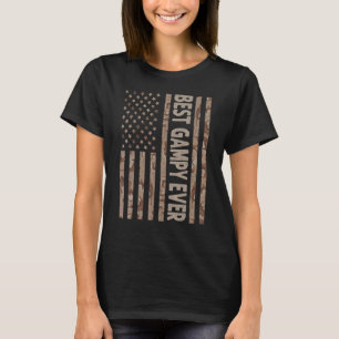 Mannen beste gampy ooit Amerikaanse vlag opa vet T-shirt